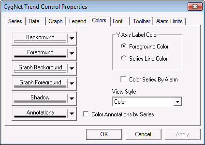 Trend Control Colors page